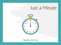 Just A Minute Starter Activity